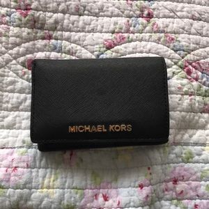 Michael Kors Black Saffiano Leather Wallet